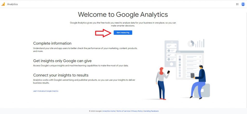 sign up google analytics